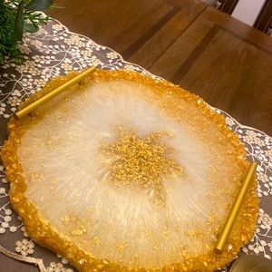 Cute resin food holder